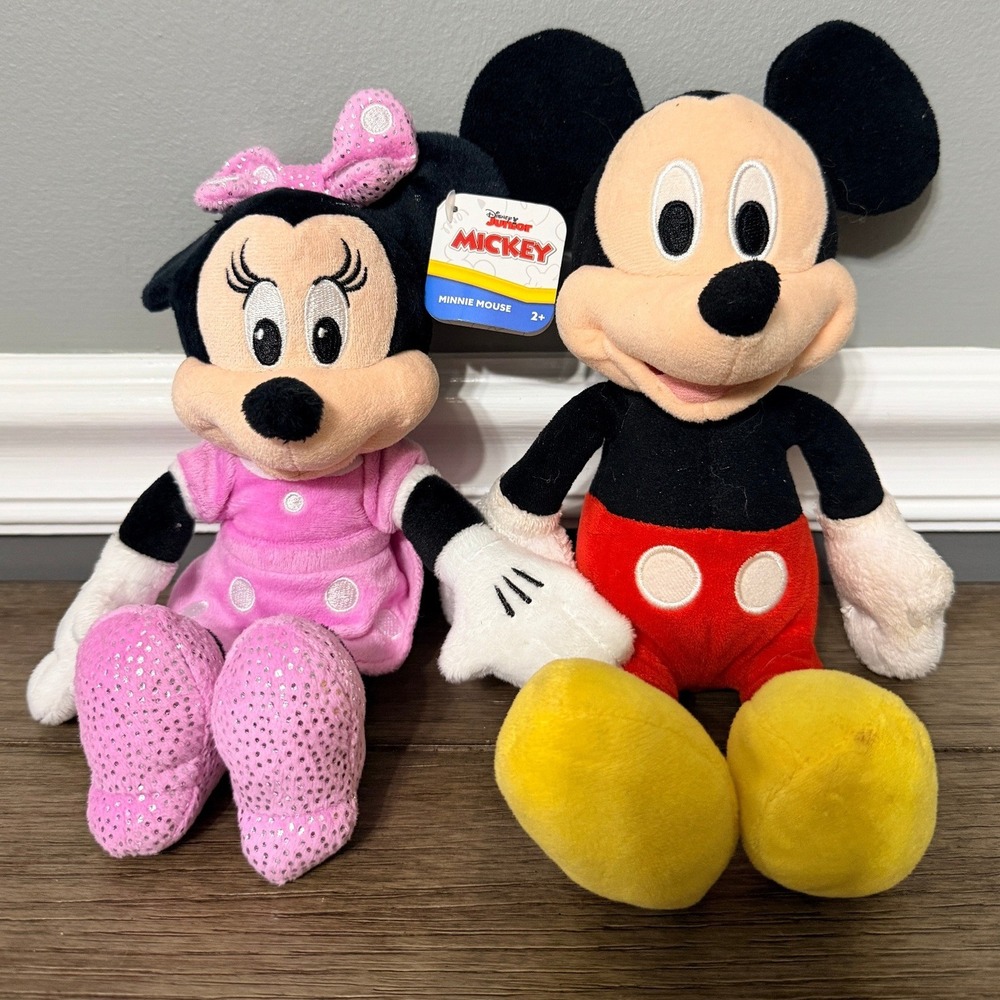 Disney Mickey & Minnie Mouse Plush Disney Junior Bundle‎
